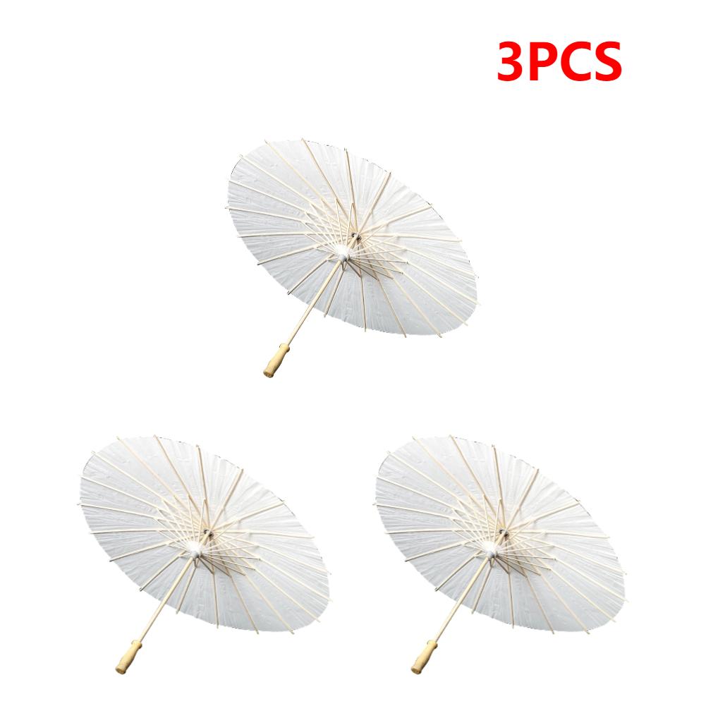 2-8PCS Oiled Paper Umbrella 60cm Paper Parasol Photography Props Decorative Chinese Parasol for Wedding Party Decor