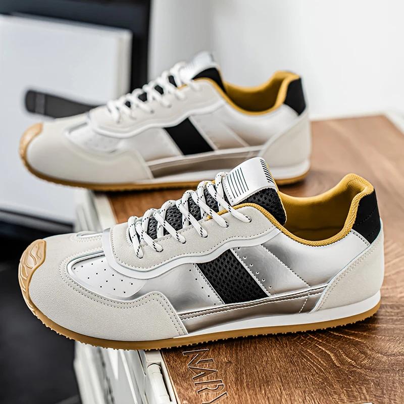 

Fashion Fashionable Low Top Sports Shoes for Men Comfortable Non Slip Wear-resistant Board Shoes Versatile Street Fashion Casual Shoes 39 серебряный