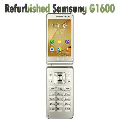 Samsung ricondizionato originale Samsung Galaxy Folder G1600 (2016) Telefono Cellulare Quad Core da 3,8 Pollici con 2 GB di RAM e 16 GB di ROM con 2 SIM