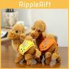 Adorable Desert Camel Plush Toy Soft Stuffed Animal Souvenir For Kids 15cm Pp Cotton