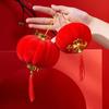 Chinese New Year Red Flocked Lanterns