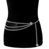 Damen Vintage Gürtel Kette Verstellbar Charme Taillenband Quaste Ketten Gürtel - RiRi