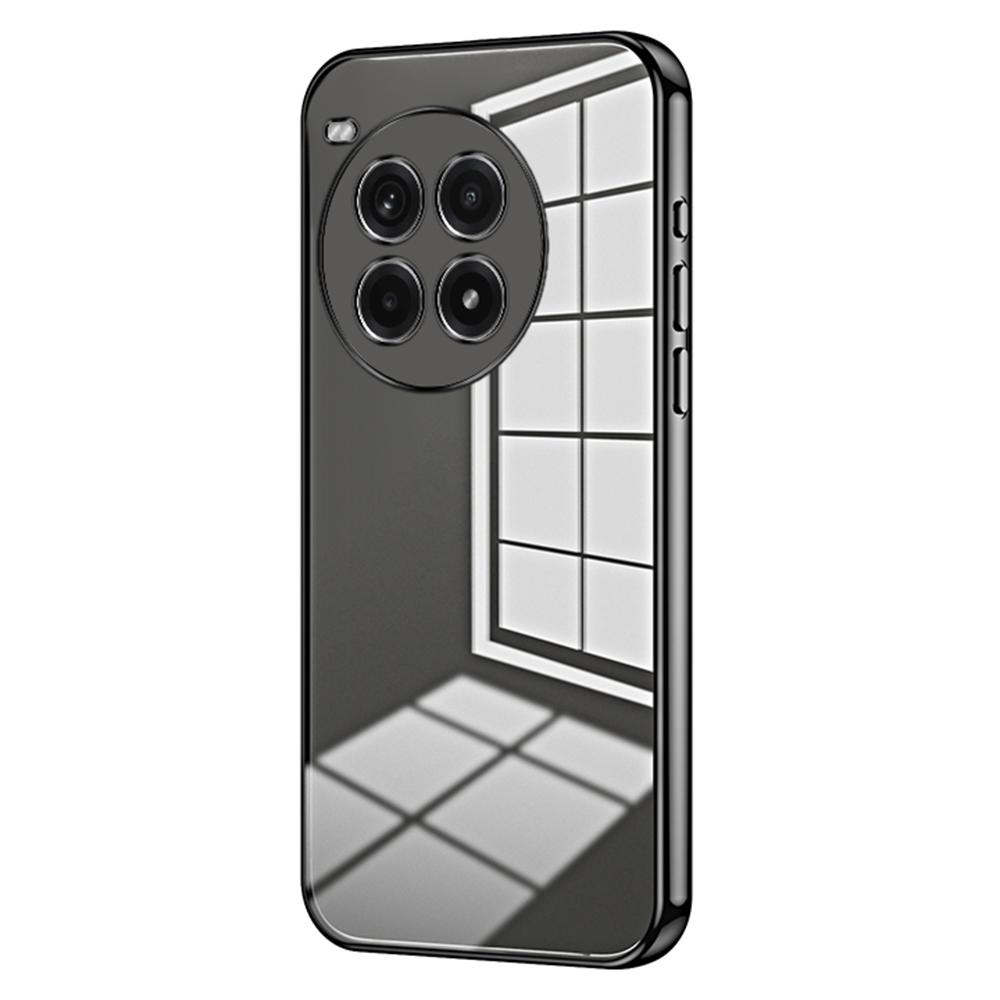 

For OnePlus Ace 3 Pro 5G Case Electroplating Frame Soft TPU Phone Cover Black