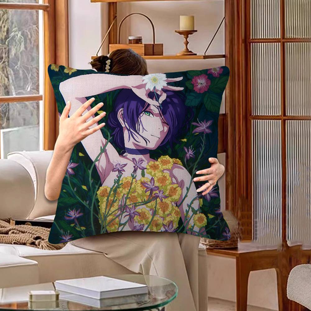 C-Chainsaw Man Maple Design Cushion Cover Happy Autumn Harvest decor Holiday Decorati Pillow Cover