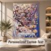 Tapestry Custom Name Text, Wall Hanging Tapestry Home Room DecorGenshin Impact