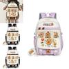 Cute Capybara Student Backpack With Comfortable Shoulder Straps And Cartoon Pattern For School And Daily Use