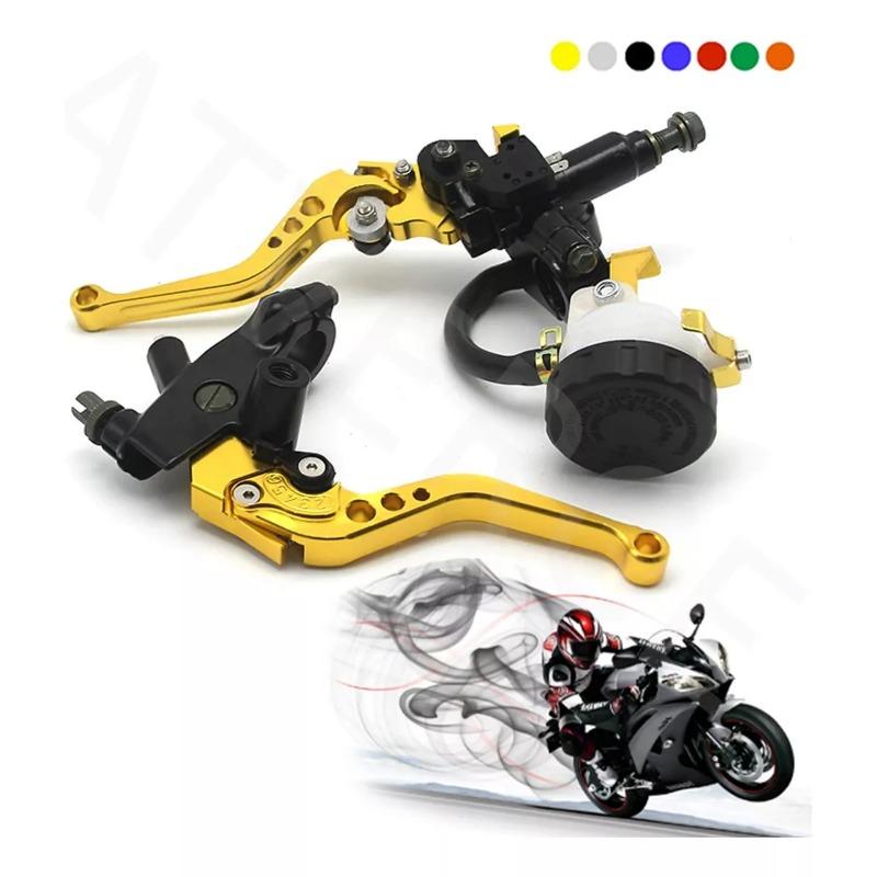 

Universal 7/8 22mm CNC Aluminum Brake Clutch Pump Lever Hydraulic Master Cylinder for 250cc-500cc Dirt Pit Bike Motorcyle parts золотой