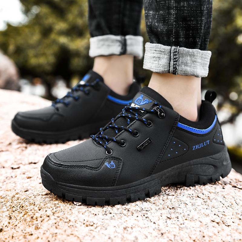 Men's Hiking Shoes Breathable Punk Running Casual Sports Shoes Men's Casual Sneakers New Large Size Waterproof Men Shoes