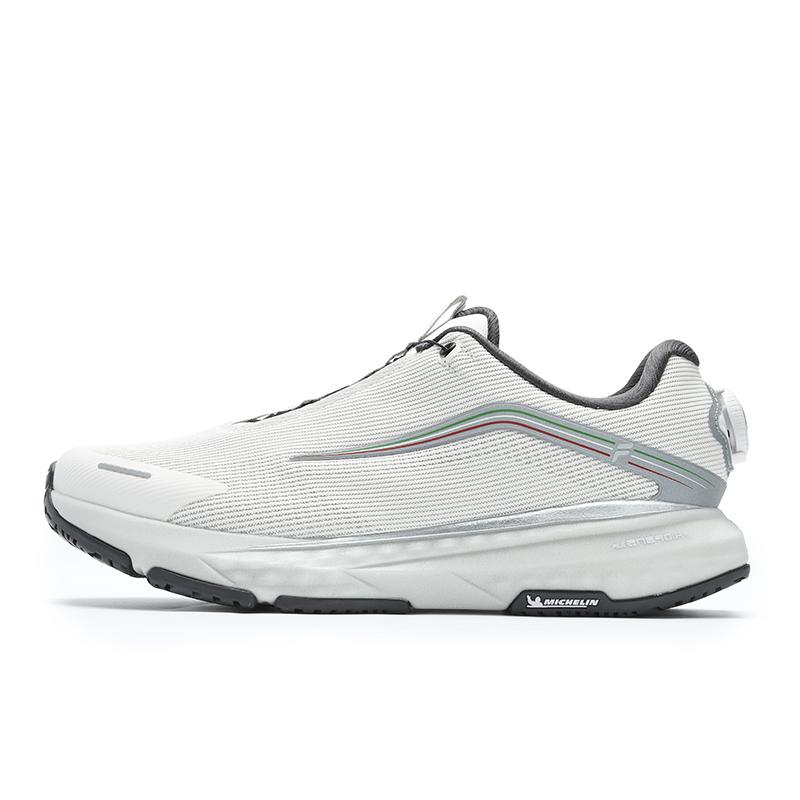 New FILA ENERGY 2 Anti-Slip And Wear-Resistant Breathable Low-Top Casual Running Shoes Men's White Silver Gray A12M431104FMS