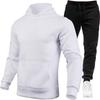 Men's Fashion Fleece Hoodie Sports Set