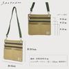 Hanpu Kobo Sacoche Sacoche Shoulder Crossbody Made In Japan with Kurashiki 3J36 [Men's Bag, Bag, Canvas] (Beige)