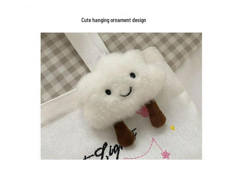 Damen Casual Kleine Canvas Tragetasche - Handtasche, Studenten-Lunchbox, Reißverschluss-Stil