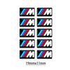 6/10pcs Car Steering Wheel Decoration Center Hub Cap Emblem Badge DIY Sticker Accessories For BMW M E46 E90 E60 F30 E39 E36
