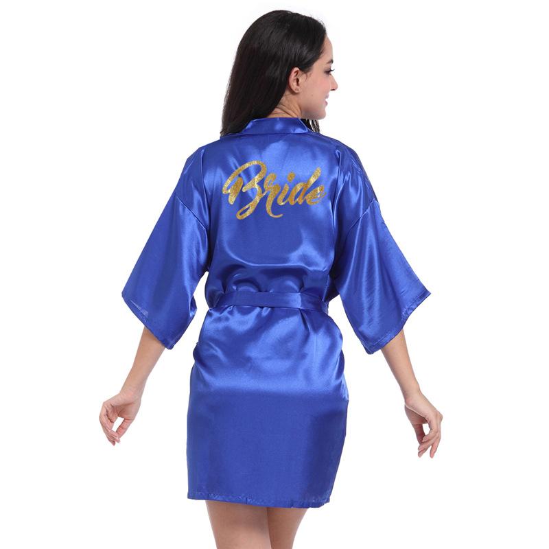 Women's Summer Thin Solid Robe Ladies Sleepwear Letters Print Kimono Lace Up Loungewear