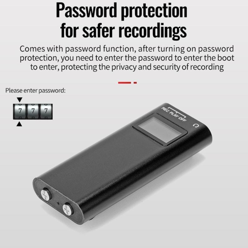 16GB Digital Voice Recorder 192Hrs Long Hours Storage Capacity for Lectures Meetings Interviews Clear Sound