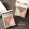 Mingxi Zhi Tricolor Contour & Highlight Palette: Beginner-Friendly, 3D Brightening for Face & Nose.