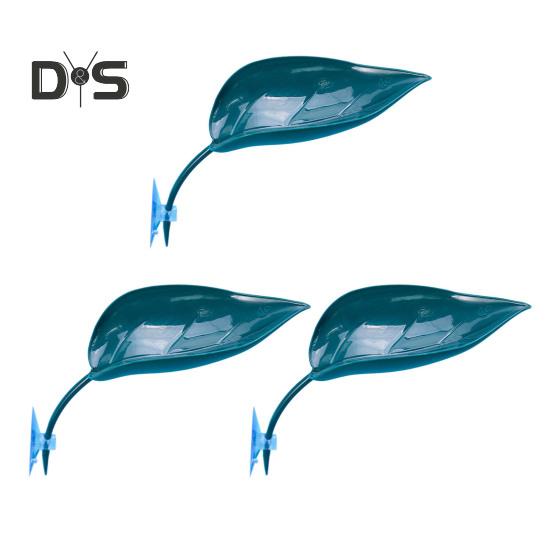 

3 шт. Платформа для купания черепахи в форме листа, платформа для купания бородатой агамы с присосками, аксессуары для аквариума с древесной лягушкой, декор для аквариума с леопардовым гекконом темно-синий