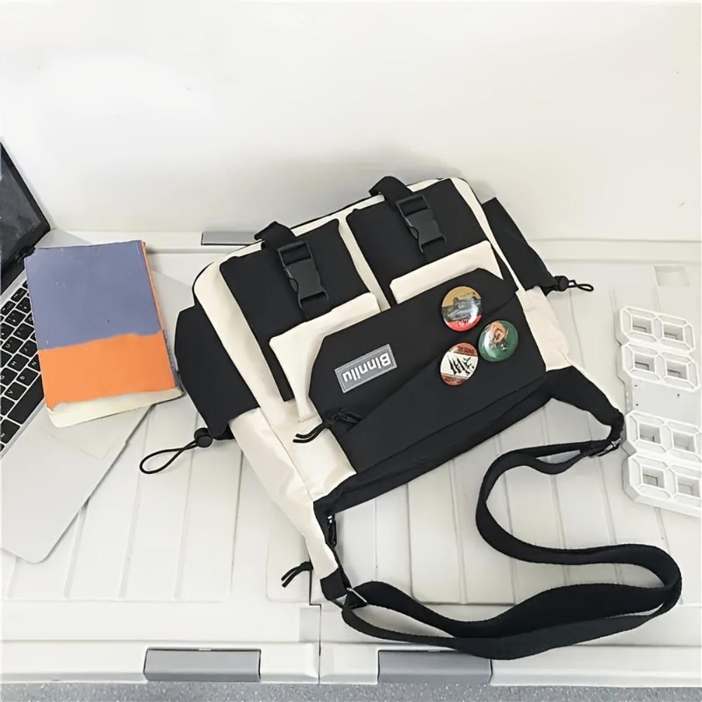 Large Capacity Men Crossbody Bag Japanese Style Casual Messenger Bag  Streetwear