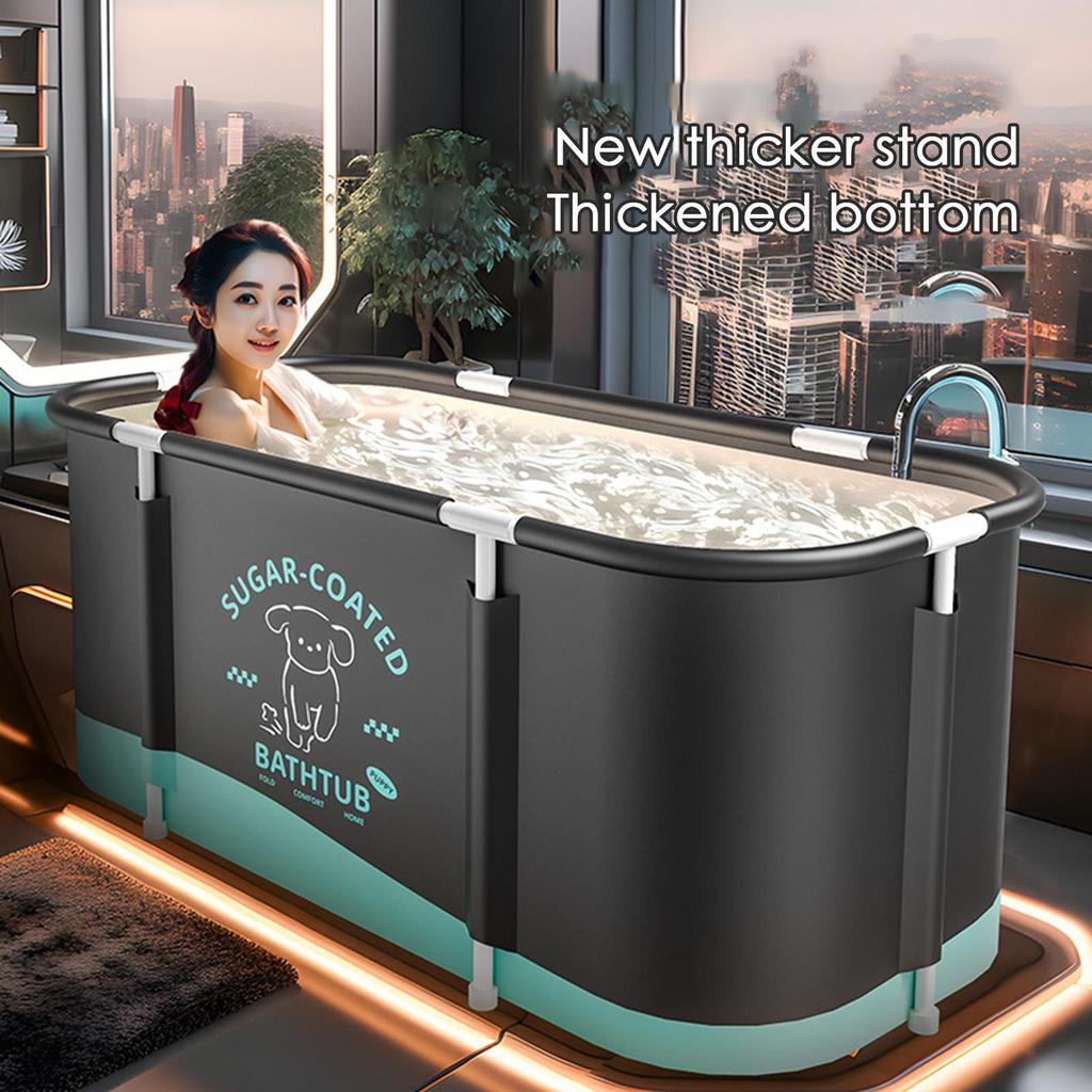 Skládací vana Přenosná dětská vana Velká izolace Horká vana pro miminko Dospělý Parní lázeň na nohy Koupací kbelík Vany
