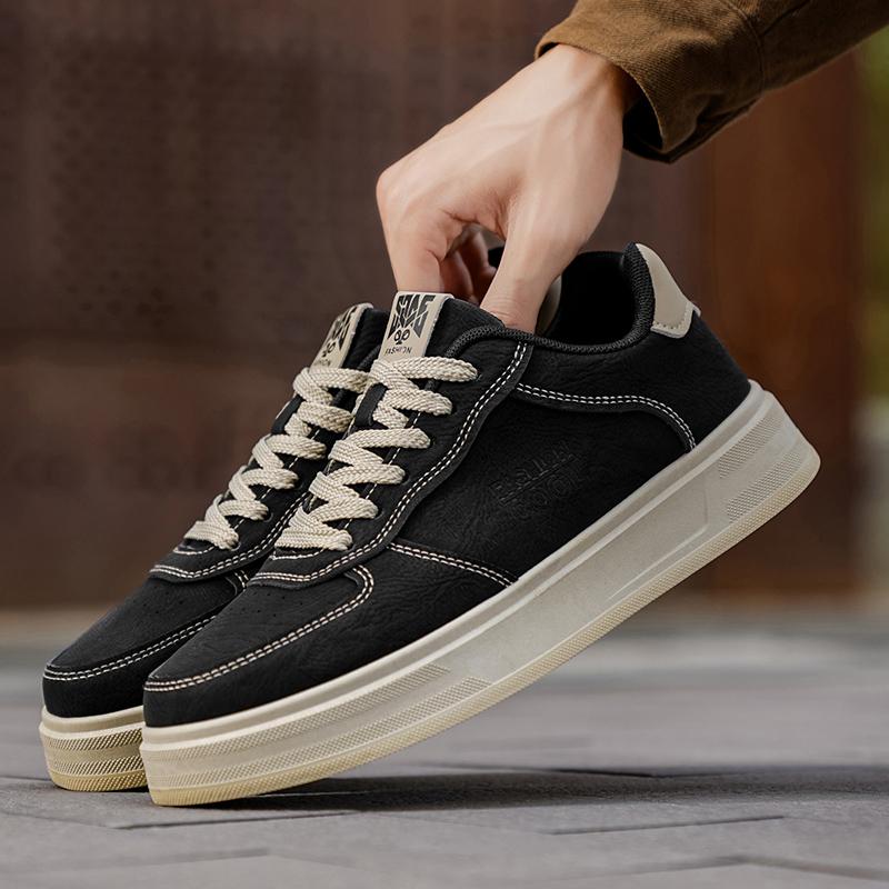 Ny Mote Høst Og Vinter Herre Lav Topp Martin Støvler Studenter Mannlige Gutter Trendende Myk Såle Arbeidssko Arbeidsvern Martin Sneakers