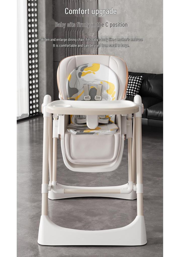 Convertible Baby High Chair & Rocker: Foldable 2-in-1 Dining Seat & Cradle
