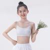 Girls' Adjustable Cotton Bandeau Bra for Middle & High School Students, Ages 12-18
