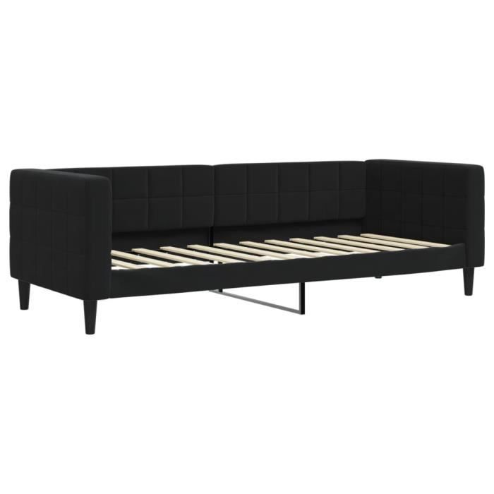 VidaXL Day Bed Black 80x200 Cm Velvet 354005