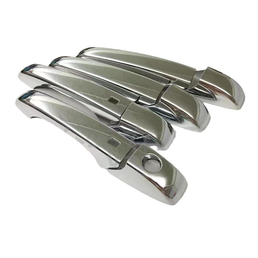 

Накладки на дверные ручки с узором из углеродного волокна для Jeep Grand Cherokee - Черные/Серебристые