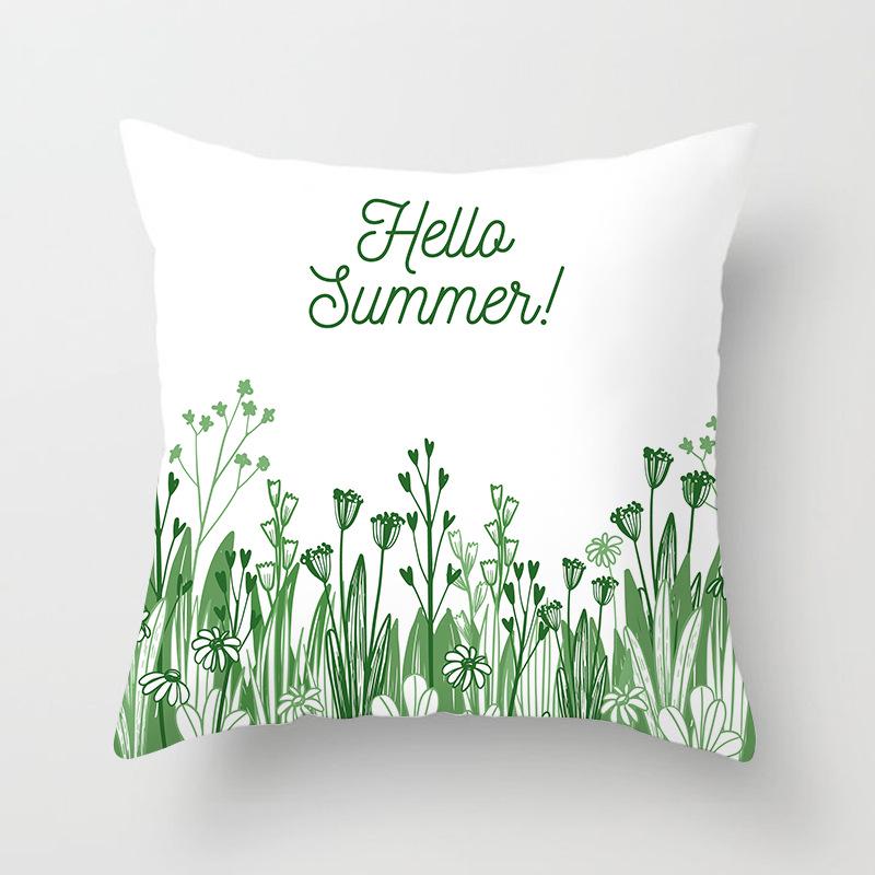 Ins Home Cartoon Plant Digital Printing Car Pillow Cushion