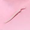 Gold Feather Anti-Stick Tweezers: Adhesive-Free False Lash Tool for Beginners & Pros