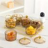 Nordic Compartmentalized Transparent Fruit Tray with Wrought Iron Lid