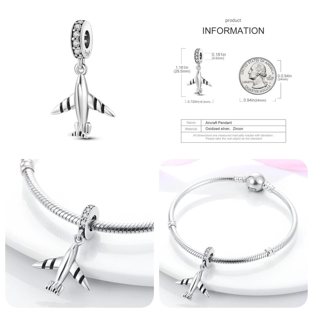 Compatible With Pand 3mm Authentic Bracelets Landmark Building Collection Charm Ideal For Women Jewellery Do It Yourself Bead Charms New Items