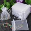 100pcs Organza Drawstring Transparent Gift Bag,Suitable for Wedding Gifts,Party Gifts,Jewelry,Candy Decorations,Wedding Gift Bag