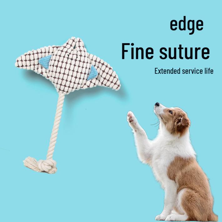 Ocean Pet Teething Toy: Bite-Resistant, Sounding Dog Doll for Small Dogs, Boredom Relief