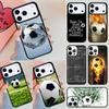 Football Soccer Ball Phone Case For iPhone 17 Air 14 15 13 12 Max Cover For Apple 14 15 16 16e 11 Pro Max Plus Coque
