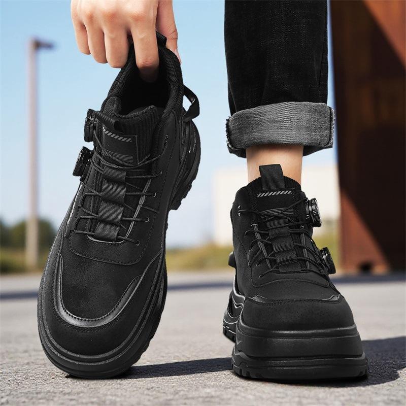 Shoes Winter work waterproof and non-slip labor insurance shoes Outdoor mountaineering thick-soled heightening Martin boots