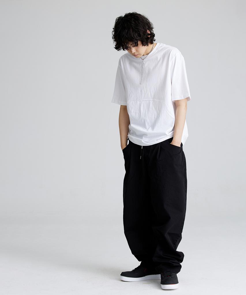Bieseulaebis Mid 90 Baggy Cotton Pants Black