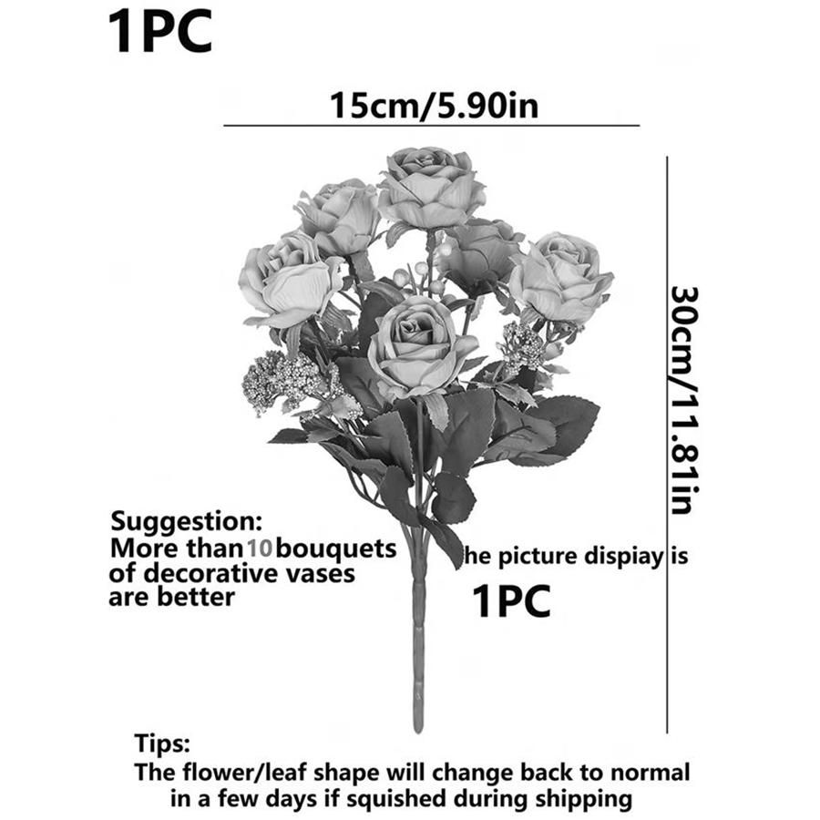 Flori Artificiale Buchet de Trandafiri de Mătase Pentru Festival Grădină Casă Masă Vază Nuntă Buchet de Mireasă Decorati Diy Recuzită Scenă Vânzări Fierbinți