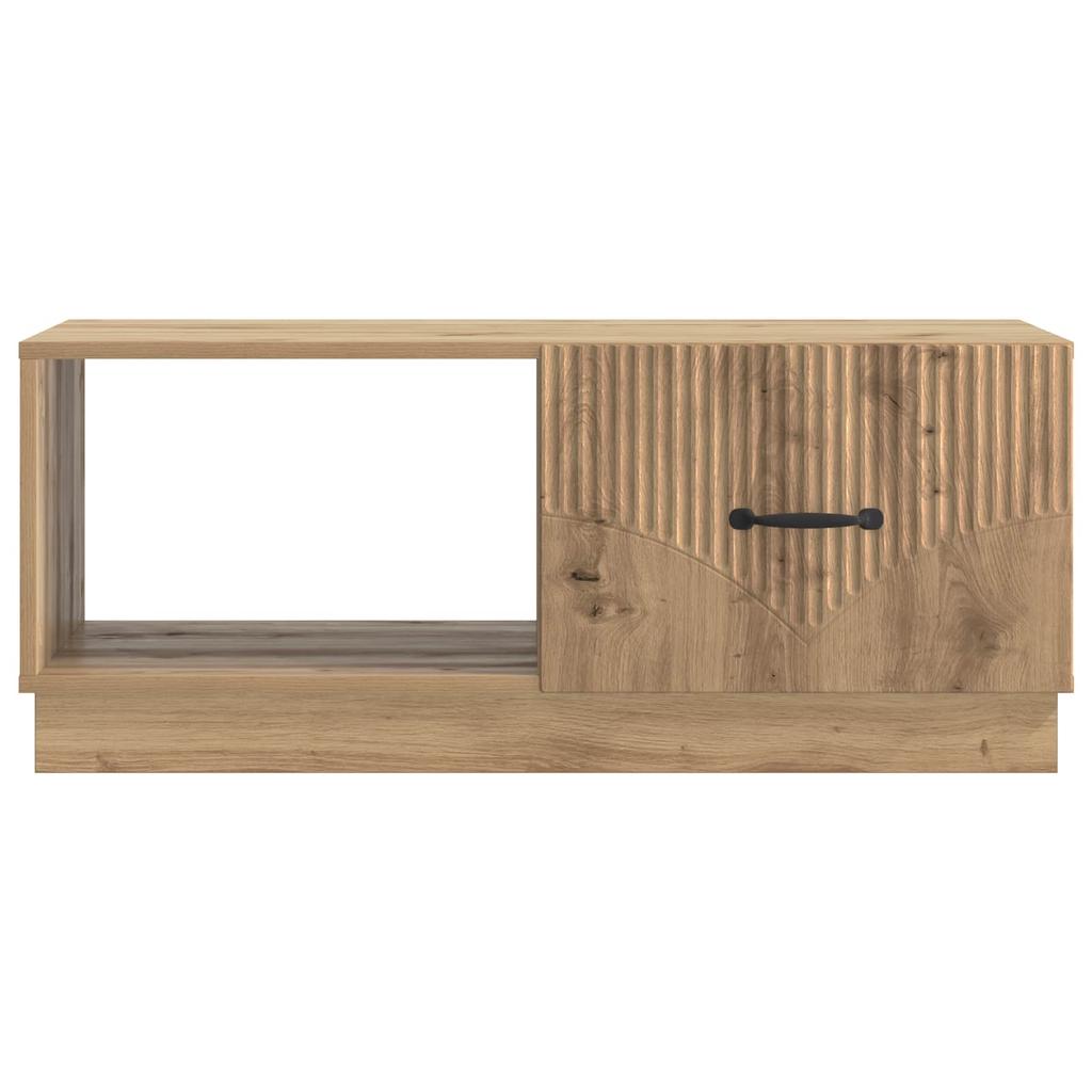 Artisan Oak Coffee Table 90 X 50 X 37 Cm Engineered Wood