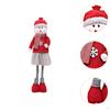 Christmas Figure with Movable Legs, Festive Ornament for Home Decor