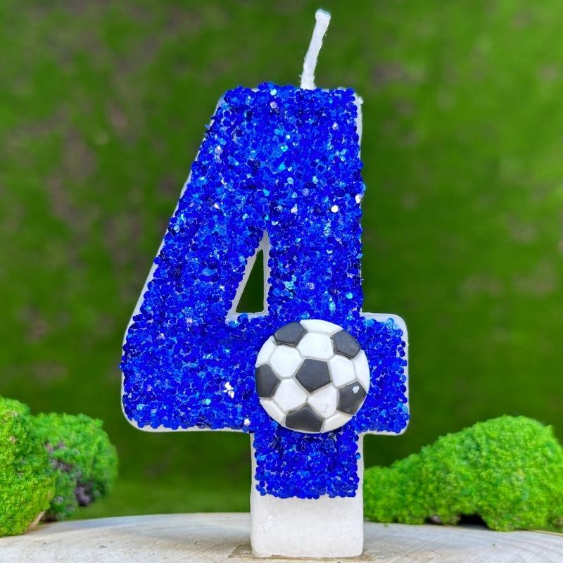 Football Numbers Birthday Candles Cake Party Birthday Candles DIY Creative