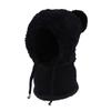 Fluffy Texture Warmth Cover Hat Neck Integrated Hat  Winter Season Outdoor Activities