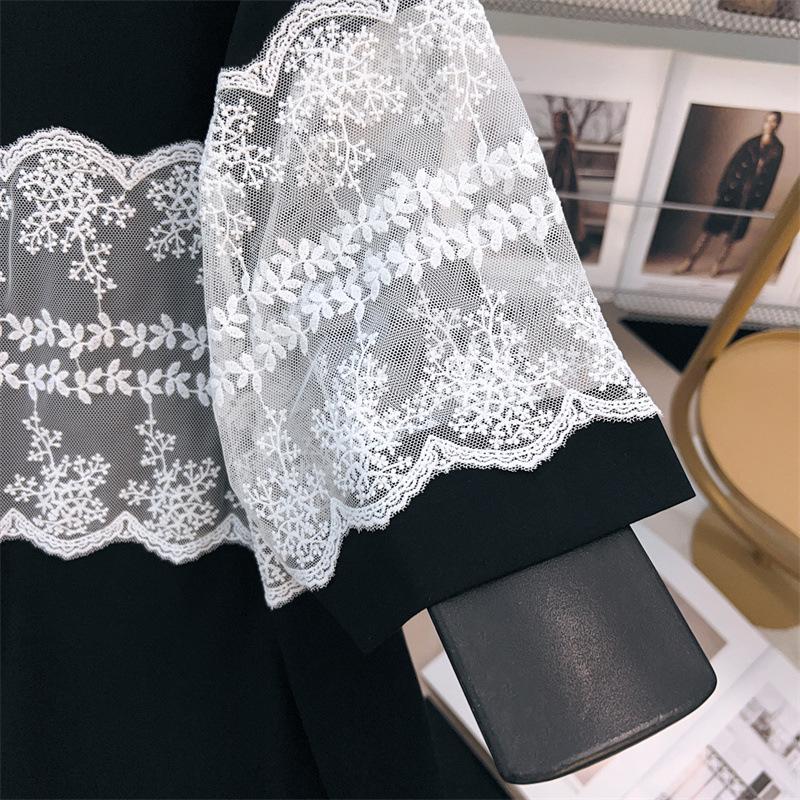 Plus Size Slimming Loose Mid-Length Short-Sleeve Women's T-Shirt (200/300/350 Jin) 