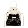 Nordic Cat Linen-Like Sleeveless Kitchen Apron