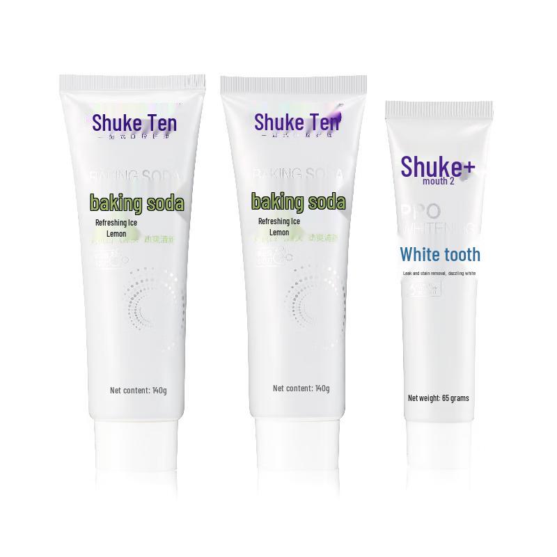 Shuke Baking Soda Refreshing Lemon Toothpaste Set