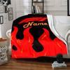 Red Flame F1 Logo Blanket Lightweight Blanket For Sofa Bed Travel Camping Living Room Office Sofa Chair And Bed Digital Printed Fleece Blanket With