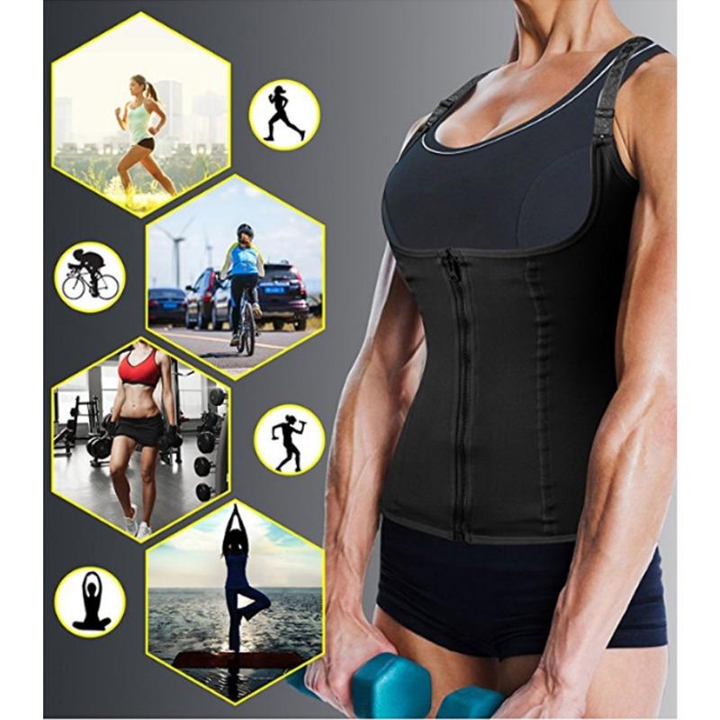 Women High Elastic Waist Trainer Zipper Button Tummy Control Shaping Corset