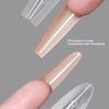 140/280Pcs Sandwich Dual Nail Forms Extensions-Dual Forms Top Bottom Mold Long Square Almond Nail Art Forms Manicure Tool