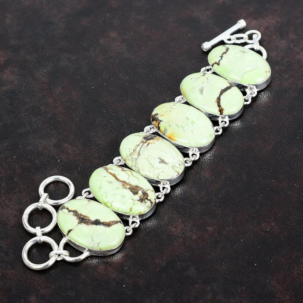 Brățară cu crisopraz lămâie, brățară cu pietre prețioase, brățară cu lanț reglabil din argint sterling 925, bijuterii handmade cu crisopraz lămâie, cadouri pentru el