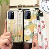 Phone Holder Kickstand Phone Case For Oukitel C25 Dirt-resistant Fashion Design Waterproof Wrist Strap Oil Painting Ring